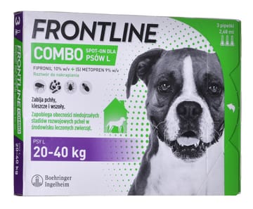 Frontline Combo Spot-on L  - lašai nuo parazitų šunims -  3 x 2,68 ml