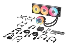 Corsair iCUE LINK TITAN 360 RX LCD Procesorius Universalusis skystinis aušintuvas 12 cm Juoda 1 vnt 4
