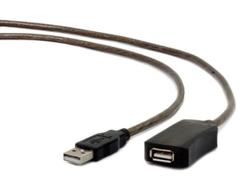Gembird USB A/USB A M/F 10m USB kabelis USB 2.0 Juoda