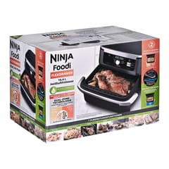 Ninja AF500EU gruzdintuvė Dvigubas 10,4 L Autonominės 2470 W Karšto oro gruzdintuvė Juoda, Nerūdijančiojo plieno 8