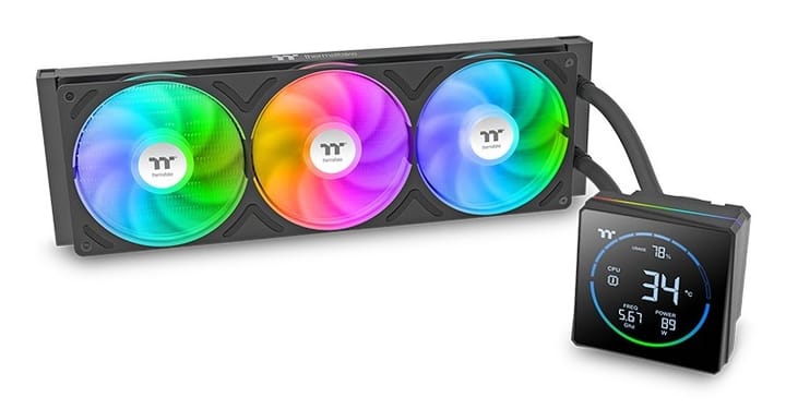 Thermaltake TH360-S V3 ARGB Procesorius Universalusis skystinis aušintuvas 12 cm Juoda 1 vnt