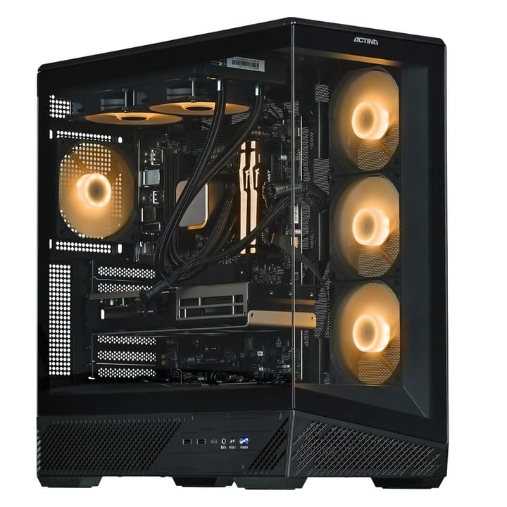 Actina 5901443441236 PC Intel Core Ultra 5 245KF 16 GB DDR5-SDRAM 1 TB SSD NVIDIA GeForce RTX 5060 Ti „Midi Tower“ Liquid cooling system Juoda