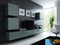 Cama VIGO 22 SZ/SZ svetainės sekcija Spinta daiktams ir garso / vaizdo technikai laikyti