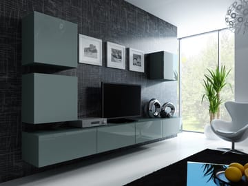 Cama VIGO 22 SZ/SZ svetainės sekcija Spinta daiktams ir garso / vaizdo technikai laikyti