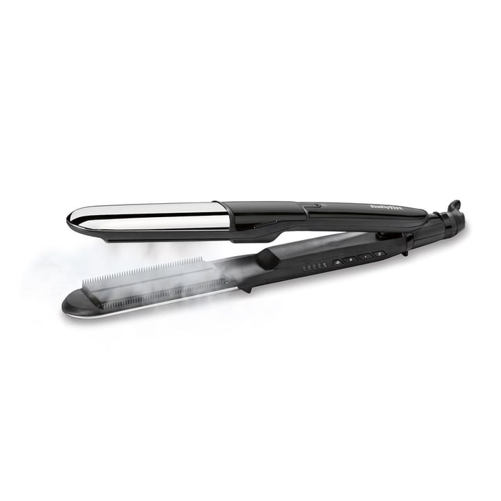 BaByliss Steam Mist Styler Tiesinimo žnyplės Garinis Juoda, Sidabras 2,5 m