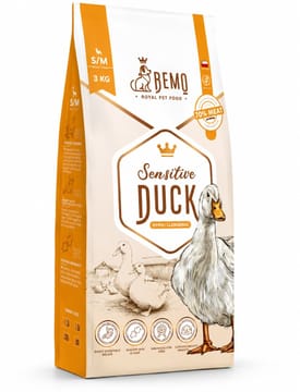 BEMO Sensitive Duck Small/Medium Mono - sausas maistas šunims - 3kg