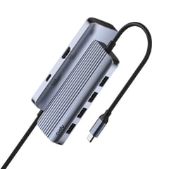 Cudy UH500 knyginių kompiuterių dokas / jungčių replikatorius USB 3.2 Gen 1 (3.1 Gen 1) Type-C Pilka, Sidabras 2