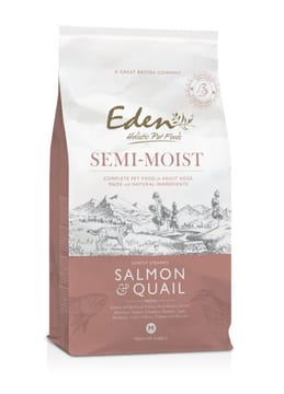 EDEN Semi-Moist Salmon & Quail - pusiau drėgnas šunų maistas - 10kg
