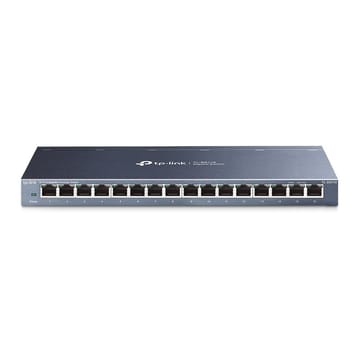 TP-Link TL-SG116 tinklo komutatorius Ne-valdomas Gigabit Ethernet (10/100/1000) Juoda