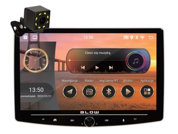 Radijas BLOW CP01 1DIN 10" Android/WiFi/GPS/CARPLAY su pasukamu ekranu