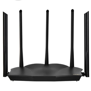 Tenda TX12 PRO belaidis maršrutizatorius Greitas eternetas Dviguba juosta (2,4 GHz / 5 GHz) Juoda
