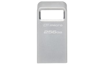 Kingston Technology DataTraveler Micro USB atmintukas 256 GB USB A tipo 3.2 Gen 1 (3.1 Gen 1) Sidabras