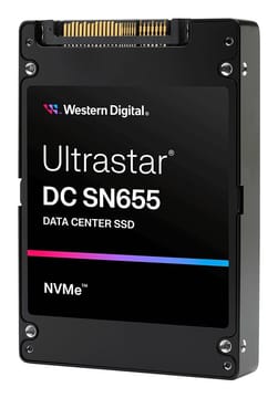 Western Digital Ultrastar DC SN655 15,3 TB U.3 PCI Express 4.0 NVMe TLC 3D NAND SE (0TS2460)