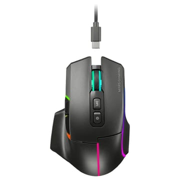 Mars Gaming MMWVECTOR kompiuterio pelė Žaidimams Dešinės rankos RF Wireless + Bluetooth + USB Type-A Optinis 12000 DPI