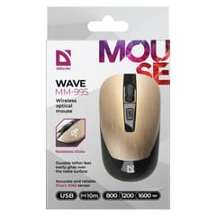 DEFENDER WIRELESS MOUSE WAVE GOLDEN 52994 6