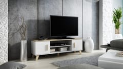 Cama LOTTA SET 1 svetainės sekcija Spinta daiktams ir garso / vaizdo technikai laikyti 4