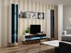 Cama VIGO NEW12BI/CZ svetainės sekcija Spinta daiktams ir garso / vaizdo technikai laikyti 1