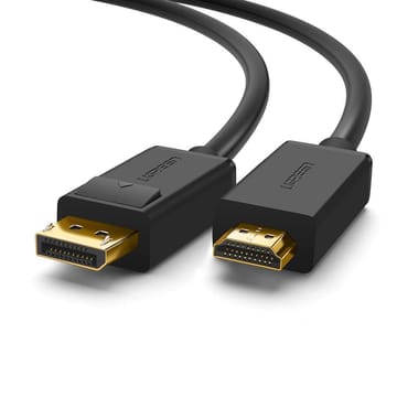 Ugreen 10203 vaizdo kabelio adapteris 3 m DisplayPort HDMI Juoda