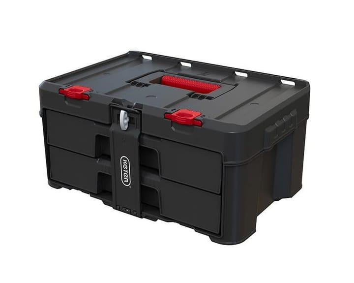 Įrankių dėžutė KETER Stack'N'Roll (17210832/253384) 2 stalčiai Juoda