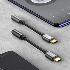 Baseus L54 mobiliojo telefono laidas Juoda, Pilka USB C 3.5mm 7