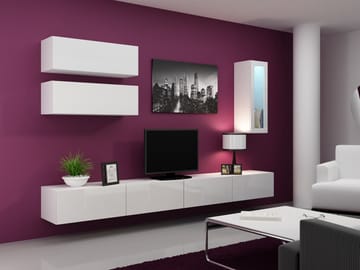 Cama VIGO 12 BI/BI svetainės sekcija Spinta daiktams ir garso / vaizdo technikai laikyti