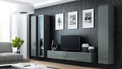 Cama VIGO 2 SZ/SZ svetainės sekcija Spinta daiktams ir garso / vaizdo technikai laikyti