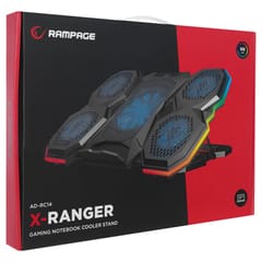 RAMPAGE nešiojamojo kompiuterio aušinimo padas su RGB apšvietimu 7