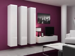 Cama VIGO 14 BI/BI svetainės sekcija Spinta daiktams ir garso / vaizdo technikai laikyti 2