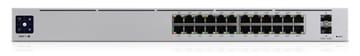 Ubiquiti UniFi Pro 24-Port PoE Valdomas L2/L3 Gigabit Ethernet (10/100/1000) Maitinimas per Eternetą (PoE) 1U Sidabras