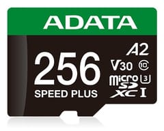 ADATA Speed Plus 256 GB MicroSDXC Klasės 10 1