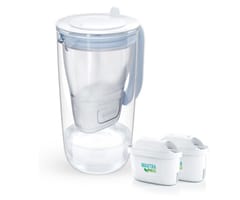 Brita Glass+ vandens filtruojantis ąsotis su 2 MaxtraPro PP įdėklais (mėlynas; 2,5 l) 1