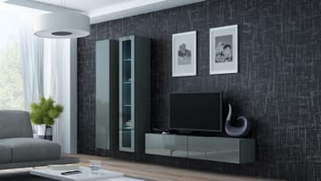 Cama VIGO 10 SZ/SZ svetainės sekcija Spinta daiktams ir garso / vaizdo technikai laikyti