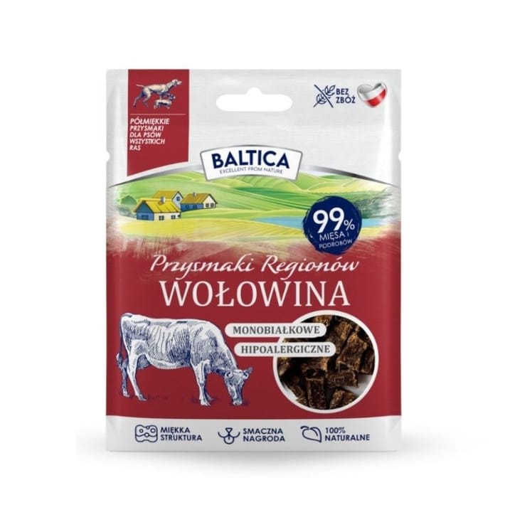 BALTICA Przysmaki regionów Monoprotein Beef - skanėstas šuniui - 30g