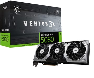 MSI VENTUS GeForce RTX 5080 16G 3X OC NVIDIA 16 GB GDDR7