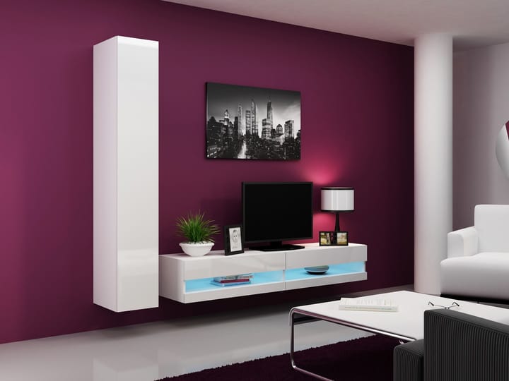 Cama VIGO NEW9 BI/BI svetainės sekcija Spinta daiktams ir garso / vaizdo technikai laikyti