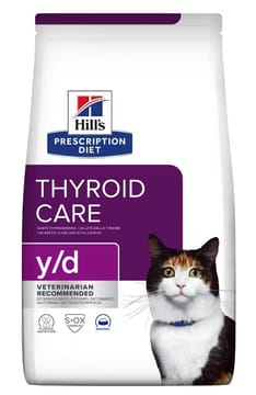 HILL'S Thyroid Care y/d - sausas kačių maistas - 3 kg