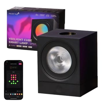 Žaidimų šviesos skydelis YEELIGHT SMART CUBE LIGHT SPOT bazė (YLFWD-0008) Juoda
