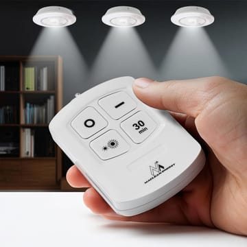 Jeu de lampes 6 LED Maclean Energy avec télécommande pour piles 3xAA MCE165