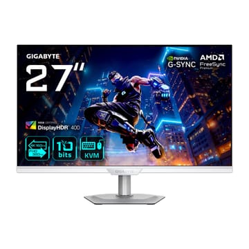GIGABYTE M27UP ICE kompiuterio monitorius 68,6 cm (27") 3840 x 2160 pikseliai 4K Ultra HD LED Balta