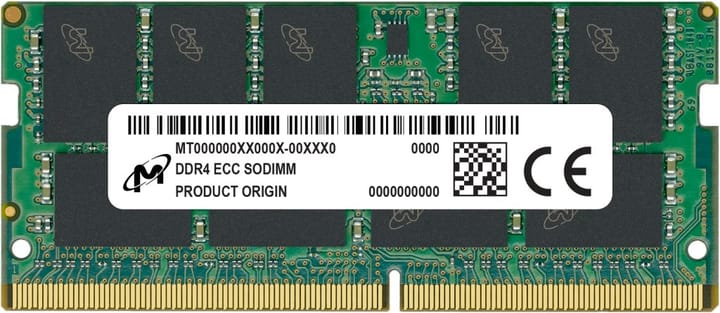 Micron MTA18ASF2G72HZ-2G6E4R atminties modulis 16 GB 1 x 16 GB DDR4 2666 MHz ECC