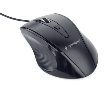Gembird MUS-4B-02 kompiuterio pelė Dešinės rankos USB Optinis 1200 DPI