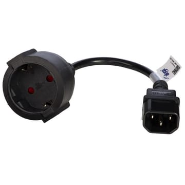 Akyga AK-PC-10A maitinimo kabelis Juoda 0,15 m CEE7/4
