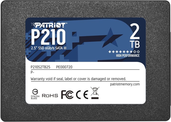 Patriot Memory P210 2.5" 2000 GB „Serial ATA III“