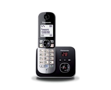 Panasonic KX-TG6821 DECT telefonas Skambintojo ID Juoda, Sidabras