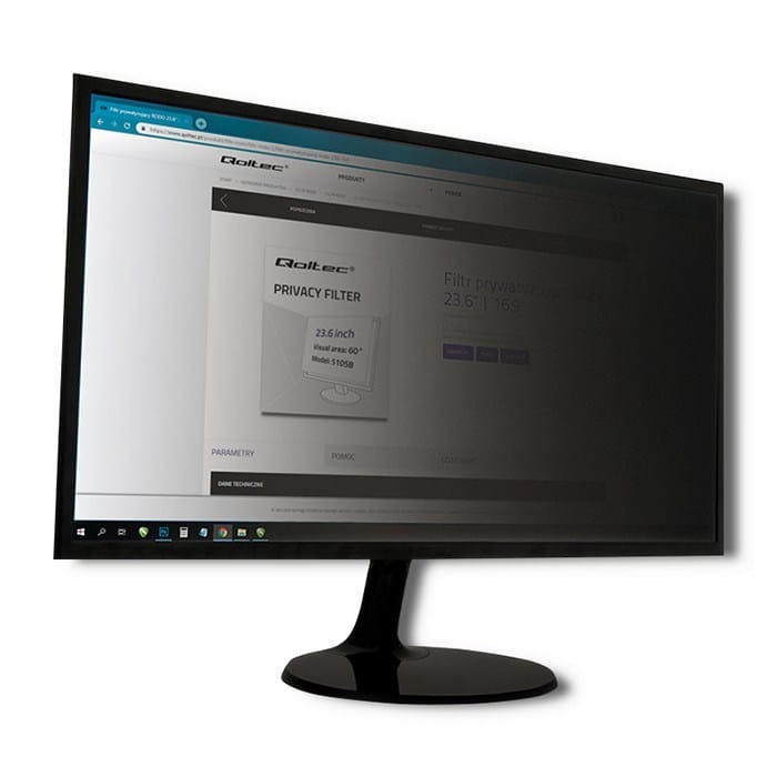 Qoltec 51064 ekrano privatumo filtras 68,6 cm (27")