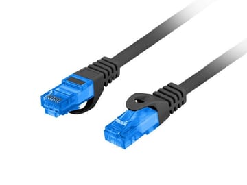 LANBERG PATCHCORD S/FTP CAT.6A 2M JUODAS LSZH