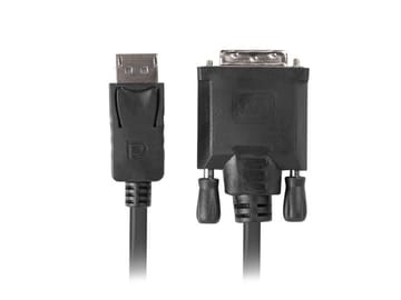 Lanberg CA-DPDV-10CU-0018-BK vaizdo kabelio adapteris 1,8 m DisplayPort DVI-D Juoda