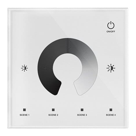 T1 sieninis LED valdiklis 12-48VDC, 2 kanalų, 1 spalvos, RF