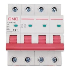 Automatinis jungiklis, 4P, 25 A, C klasės, 6kA