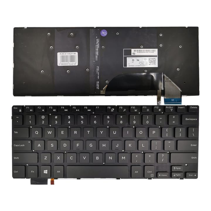 Nešiojamo kompiuterio klaviatūra Dell Inspiron 15 7558, 7568, XPS 15 9550, 9560 su apšvietimu